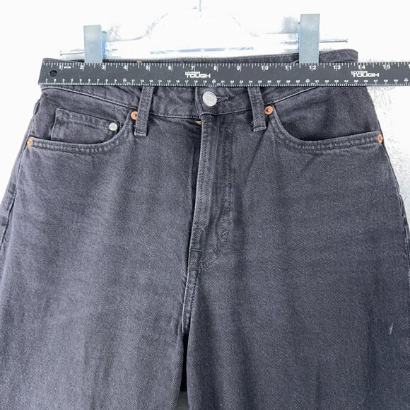 H&M Vintage Mom Jeans Ultra High Waist Ankle Length Women's Black Size 6 - Picture 8 of 12